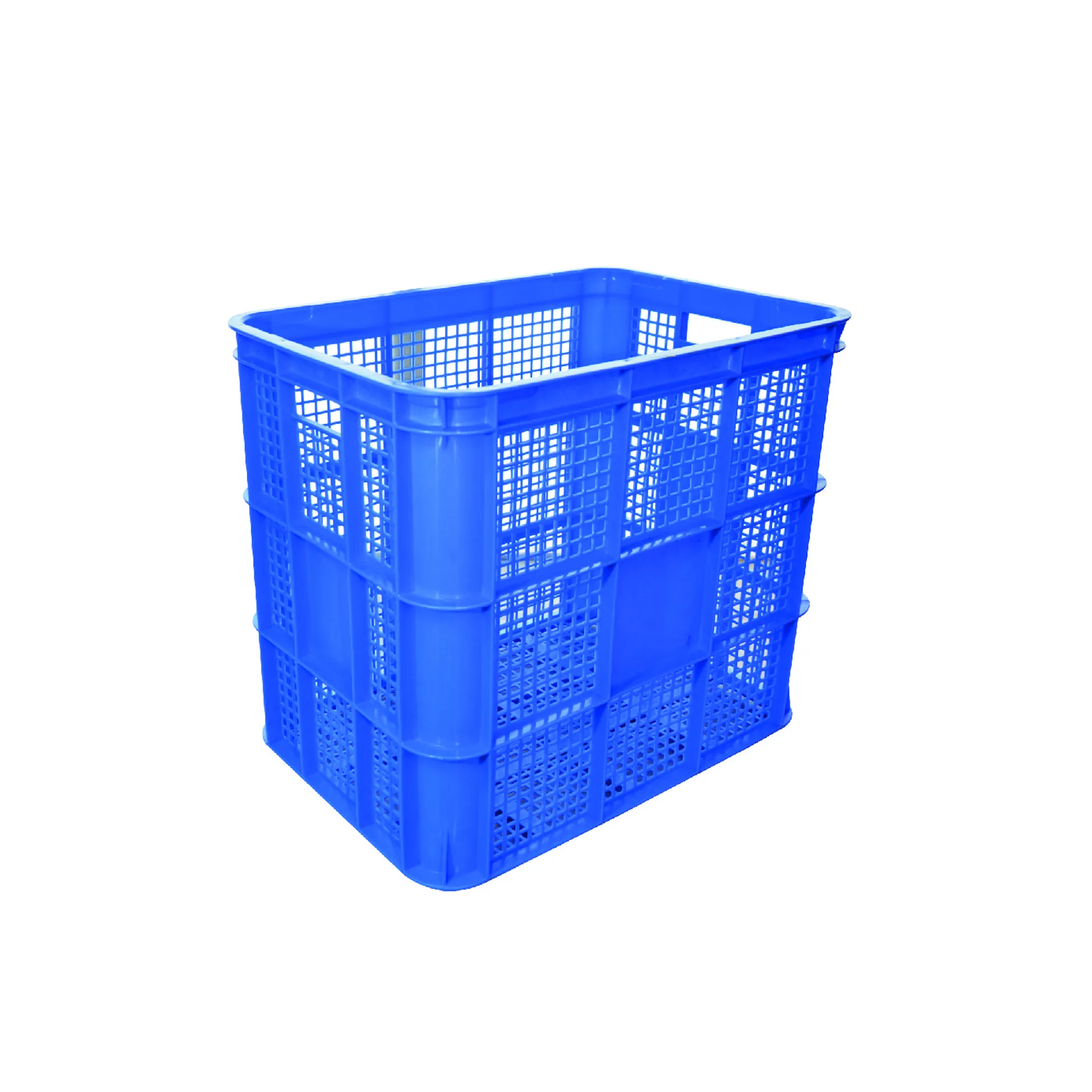 PLASTMANN CRATE ALPHA-H CRATE GREEN HDPE STACKABLE/NESTABLE, HEAVY DUTY